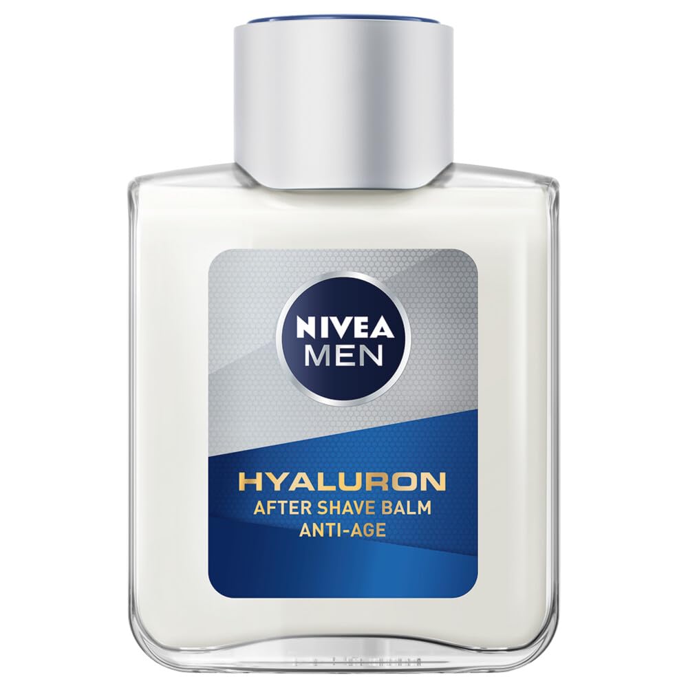 NIVEA Men Anti-Age Hyaluron After Shave Balm 100 ml / 3.38 fl oz – Lightweight Facial Care Lotion for Men, Fast-Absorbing Post-Shave Comfort Skin Care Formula for Daily Grooming Routine