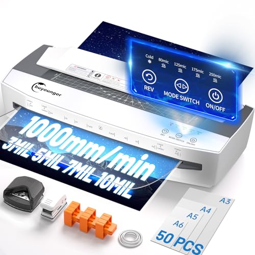 Buyounger 13-Inch Commercial Laminator with Sheets