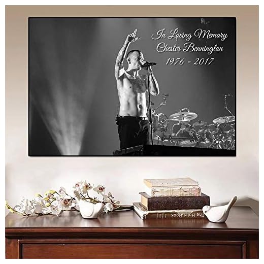 Lnxd 1 000 bitar av pussel, dekompression fritid spel för vuxna, gör-det-själv kul pedagogiska leksaker pussel för barn, Chester Bennington Singer Poster, 75 x 50 cm