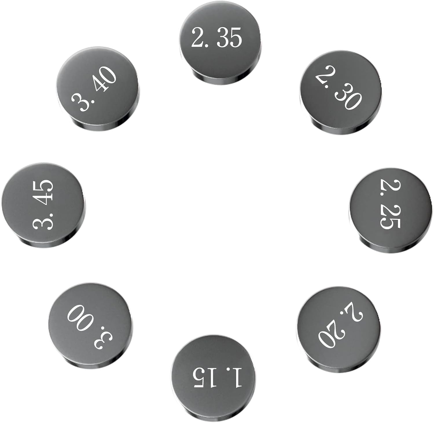9.48mm Valve Shim Adjustment Shim Kit 1.2mm-4mm 156 pcs for Yamaha YZ400F 1998-1999 / YZ426F 2000-2002 / YZ450F 2003-2012,52 pcs
