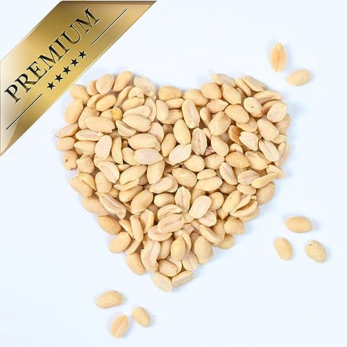 Lyra Pet® | 25 kg Erdnusskerne halbe blanchiert | Nährstoffreiches Streufutter | Wildvogelfutter Ganzjährig | Erdnüsse ohne Schale | Energiespender für Alle Wildvögel | Sommer und Winter