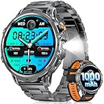 LIGE Smart Watch for Men (Answer/Make Call), 1.85" HD-Display 1000mAh Battery Fitness Tracker with LED Flashlight, 100+ Sports Modes/IP68 Waterproof, Sport Smartwatch for Android IOS Black