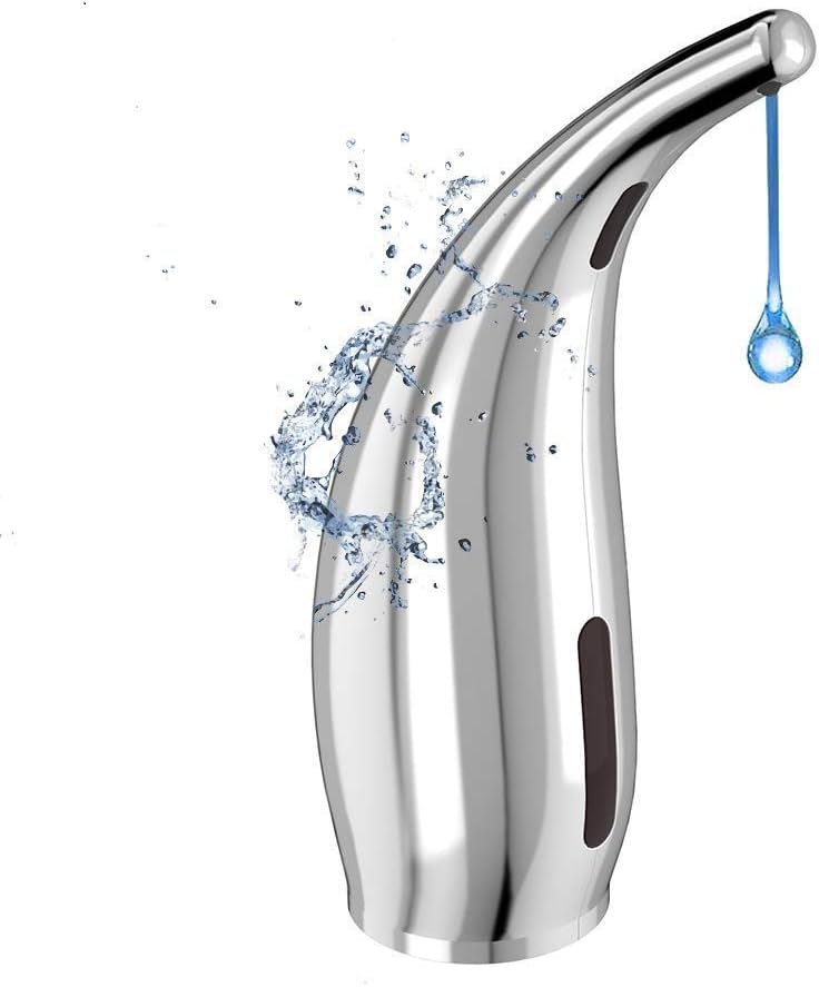Soap Dispenser, Touchless Waterproof Automatic Soap Dispenser Infrared Motion Sensor Automatic Hand Soap Dispenser for Kitchen, Bathroom, Hotel, and Restaurant