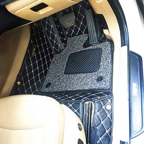 Autoretail Car Foot Mats for xuv-300 7D Luxury Leather Washable Car Floor Mat (Black)