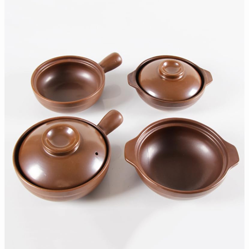 Schmortopf 650 ml, 900 ml, Auflauf, Reis, Nudeln, Brei, Milch, Suppe, Ton, Eintopf, Steingut-Kochtopf Schmortopf Mit Deckel(B 650ML)