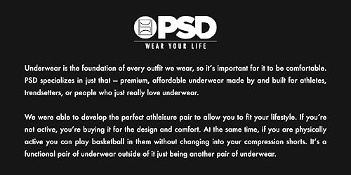 Miniatura 5 de PSD Men's Space Jam Print Boxer Briefs - 7 Inch Inseam Breathable, Supportive Men's Underwear with Moisture-Wicking Fabric