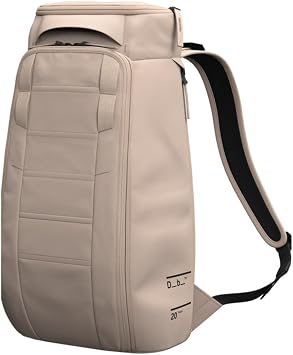 Db Journey The Hugger - Durable Travel Backpack with Laptop Compartment for Work & Gym, Luggage Backpack with Roller Bag Attachment, Full-Zip Main Compartment, 20L - Fogbow Beige