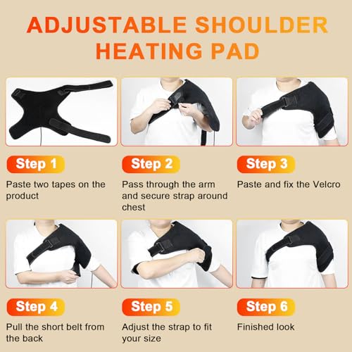 UTK Shoulder Heating Pads For Rotator Cuff Pain, Far Infrared Heating Pad For