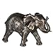 Produktbild Casablanca Deko Figur Skulptur Elefant Zambezi Tierfigur Elephant - Dekoratin Wohnzimmer Flur - Farbe: Grau Gold - Breite 29 x Höhe 18 cm