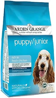 Arden Grange Puppy/Junior Dry Dog Food Rich in Fresh Chicken, 12 kg