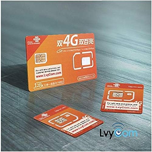 China Data SIM Card 80GB of 4G LTE Data Valid for 30days (3-in-1)