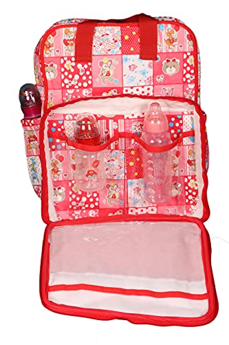 Image of Diaper Bag /Mother Backpack for Travel (Red)