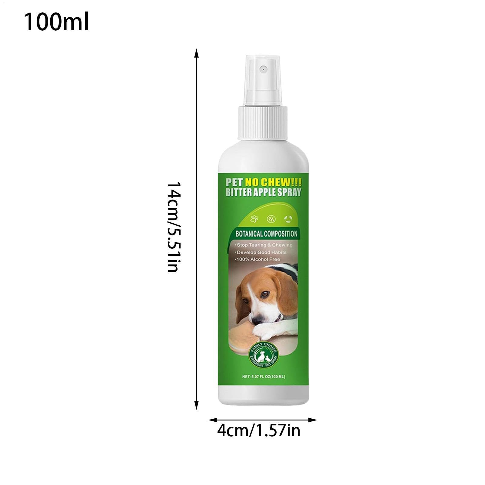 Spray anti-masticazione per cani, 100 ml, spray per cani, non masticare, per mobili di casa, divano, porta, angolo cortile, prato