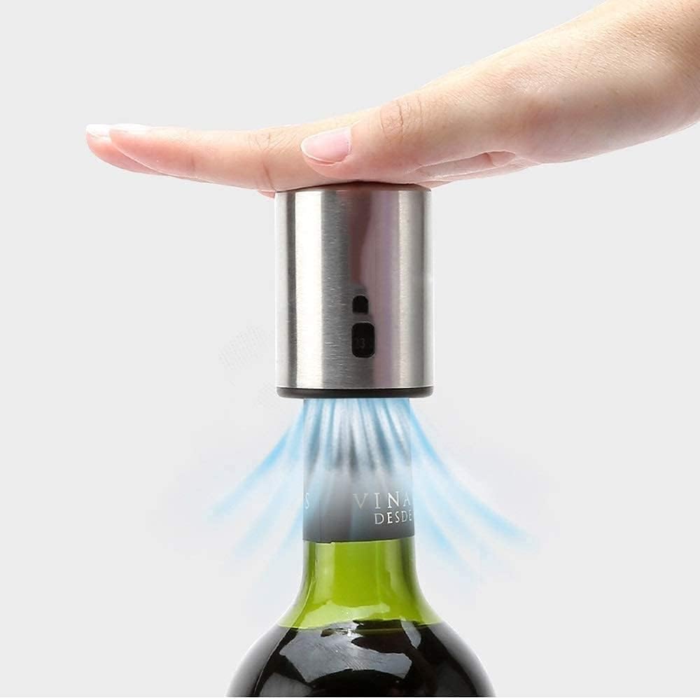 Electric Wine Opener, 4-in-1 Gift Set Electric Wine Bottle Opener,Premium Stainless Steel Electric Corkscrew USB Electric Rechargeable Wine Opener Cordless Automatic Wine Opener With Foil Cutter Charg