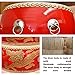 KAFELE Chinese Drum Set with Drum Stand Stamped Dragon Pattern Drums Wei Feng Gong Drums Celebration/Opening/Wedding,Red Drum, 60CM
