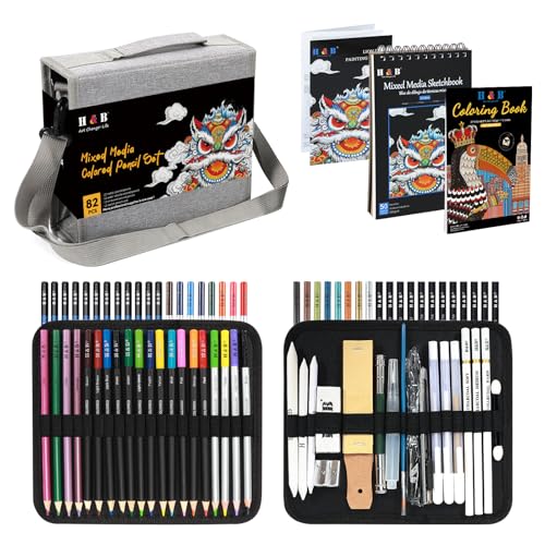Crayons de couleur créatifs en sac à bandoulière pour dessiner au parc ou en voyage
