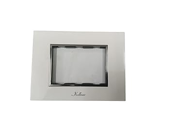 Switch plate Design Silver (Single)| Modular Switch Plates| Electrical Plate |Polycarbonate Plate| Switch for Home| Standard Size Switch Plate| Suits All Kind of Decor (3Model plate)