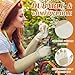 HANDLANDY Rose Pruning Gloves for Men & Women, Long Thorn Proof Gardening Gloves, Breathable Pigskin Leather Gauntlet, Best Garden Gifts & Tools for Gardener