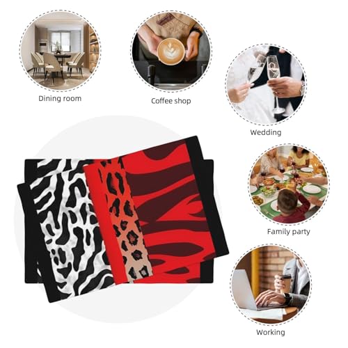 Sets de table en lin antidérapants pour repas de mariage et fêtes en extérieur - 8