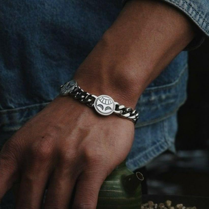 Anime A Piece Fire Fist Ace Bracelet，Luffy's Brother Ace Cosplay Fashion Copper Bracelet Accessories Jewelry Gift for Fans2