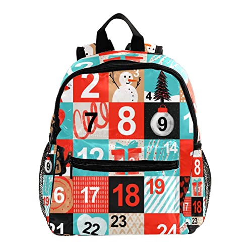 Sac à dos pour garçons et filles multicolore - Sac à bandoulière d'extérieur carré
