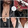 FaithHeart Nordic Jewelry for Man Antique Thors Hammer Pendant Necklace Stainless Steel Viking Mjolnir Jewellery Protective Gifts for Fathers Day #1