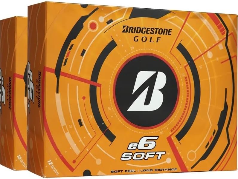 Bridgestone e6 Soft Golf Balls [24-Ball] White