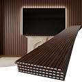 PrimeZone Wood Acoustic Wall Panels - 4 PCS 94.5" x 23.6" (62 sq ft) 3D Fluted Slat Sound Proof Wall Paneling, Sound Absorbing & Noise Reduction Interior Decor Panels for Living Room, Bedroom, Walnut
