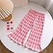 Girls Flare Pants 2025 Summer Fashion Cute Graphic Printed Elastic Waisted Casual Pant Lightweight Long Trousers for Kids 1-5