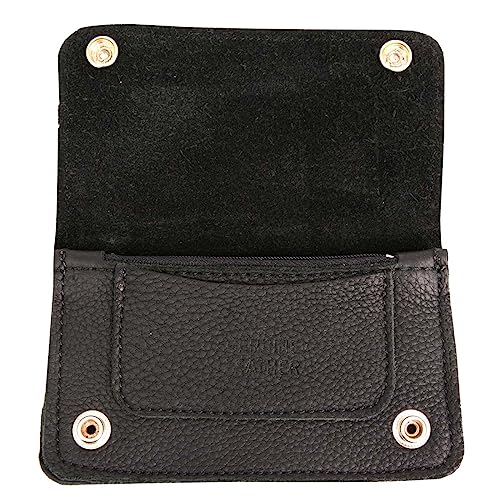 Milwaukee Leather MLW7883 Men's 6” Black Premium Leather Soft Biker Wallet - Bi-Fold Anti-Theft Stainless Steel Chain - One Size4