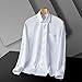 YEBAITOU Men's Summer Elastic Fabric Casual Business Wrinkle-Free Long Sleeve Shirt TL11 M