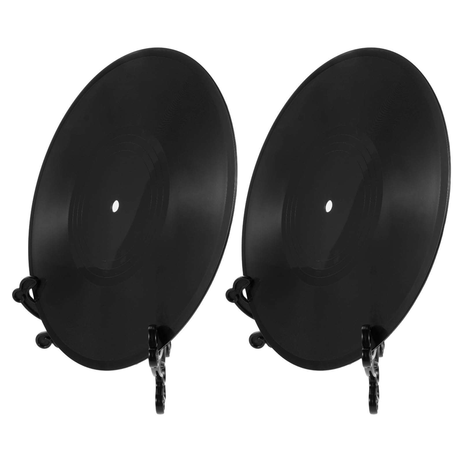 Discos de vinilo retro GLEAVI para decoración de escritorio con soporte de oficina