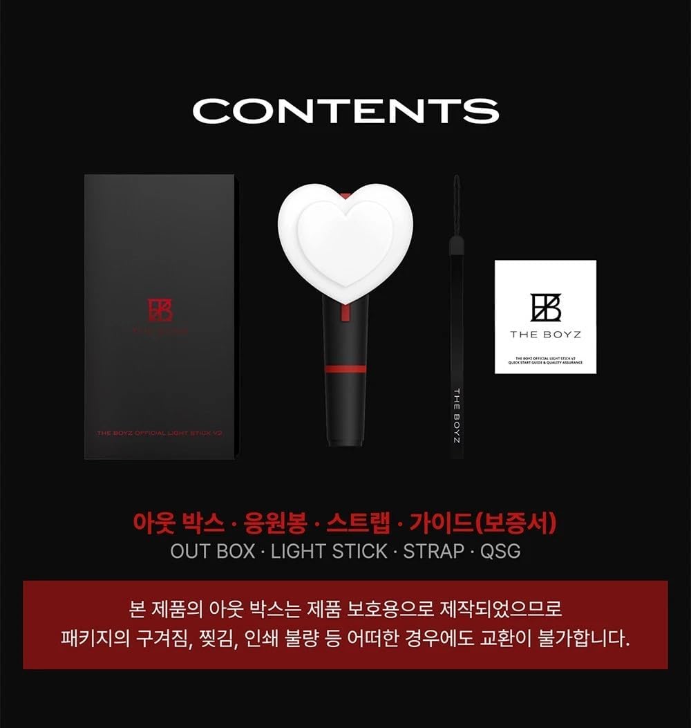 THE BOYZ OFFICIAL LIGHT STICK V2 (VER.2) with Strap, POB, GIFT FANLIGHT MD GOODS