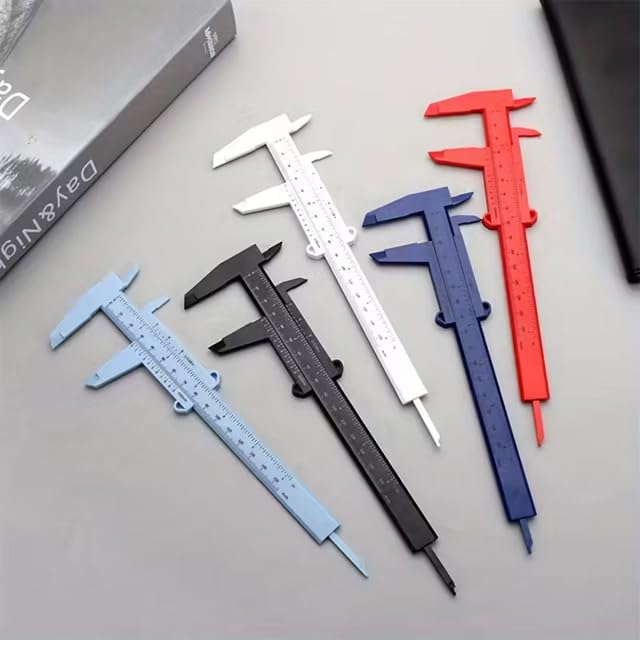 Kumpas 0–150 mm Çift Ölçekli Ölçüm Aleti, Hassas Plastik Vernier Caliper, Dayanıklı