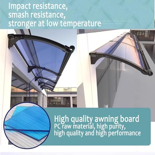 Auvent de porte-fenêtre en polycarbonate robuste et durable