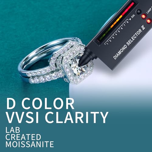 WES Moissanite Engagement Rings Diamond Engagement Rings for Women D Color VVS1 Moissanite4
