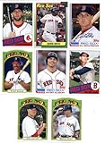 2013 Topps Archives Baseball Cards Team Set - Boston Red Sox (7 Cards) : Jon Lester Brock Holt RC Wade Boggs Will Middlebrooks Ted Williams Dustin Pedroia David Ortiz