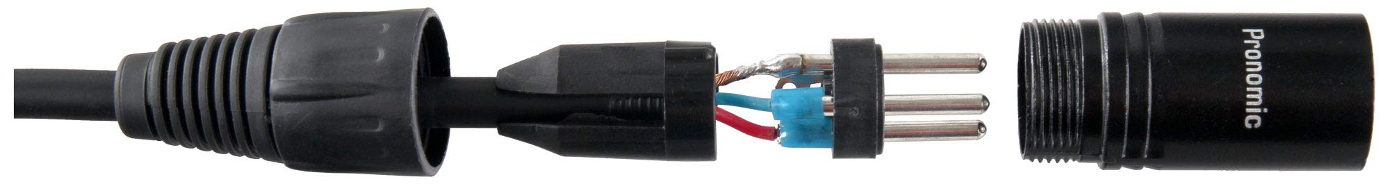 Pronomic Stage XFXM-5 Cable De Micrófono XLR 5 m Negro Set De 10, 226 mm² | Conectores: XLR hembra 3 polos ? XLR macho 3 polos, Longitud: 5m, Sección del conductor: 0, 226 mm², Cobre libre de oxígeno