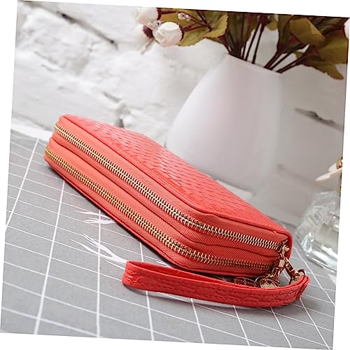LIFKOME Long Wallet for Women Patent Leather Zipper Closure Rfid for Mother Wife2