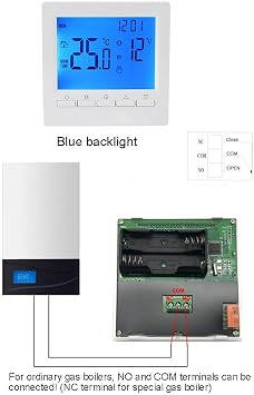 Smart Thermostat, LCD Digital Thermostat, Liquid Digital Thermostat, Battery Smart Room Temperature Controller, Room Heating Wall Mounted Heating System