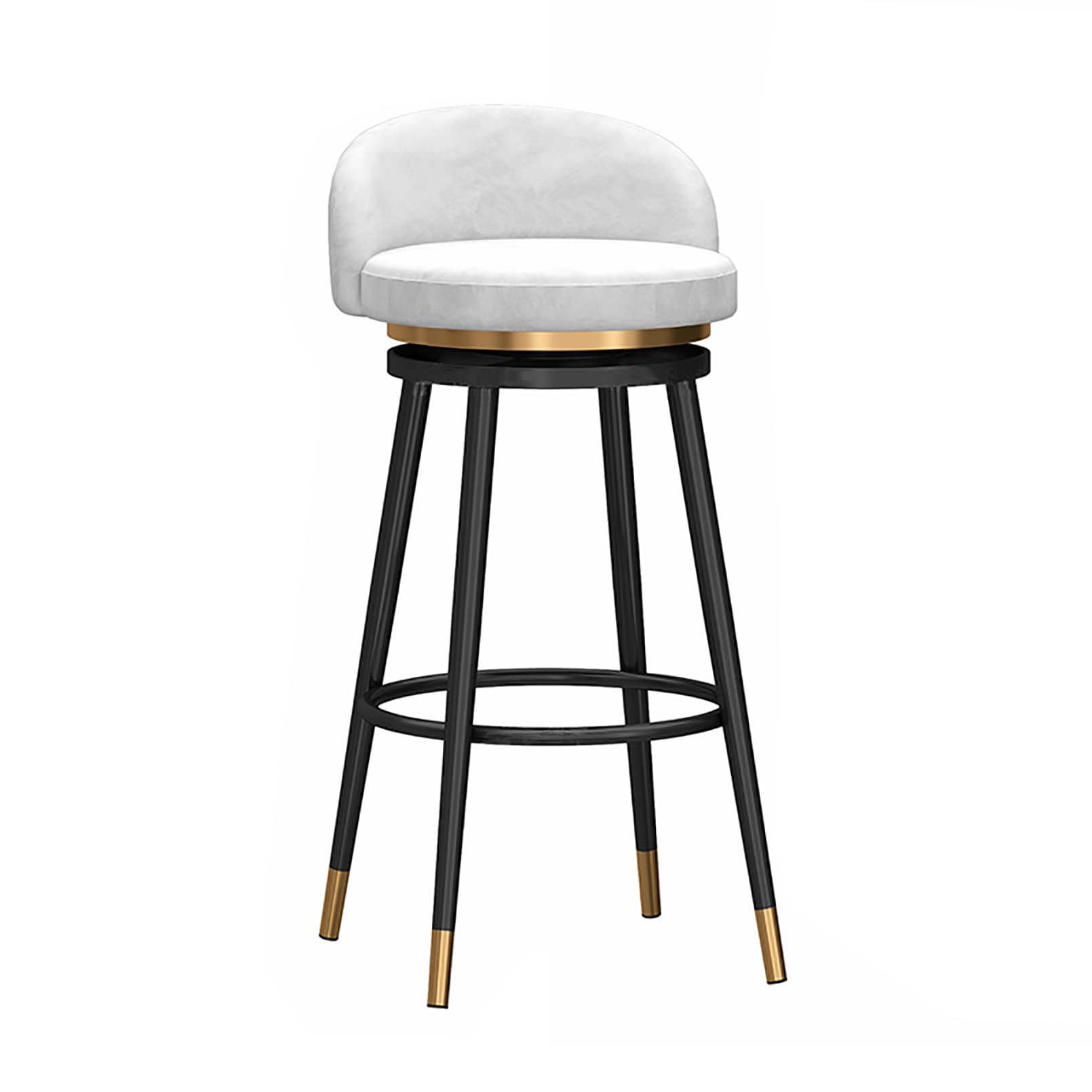 Lot de 3 tabourets de bar hauteur comptoir velours rose pour cuisine