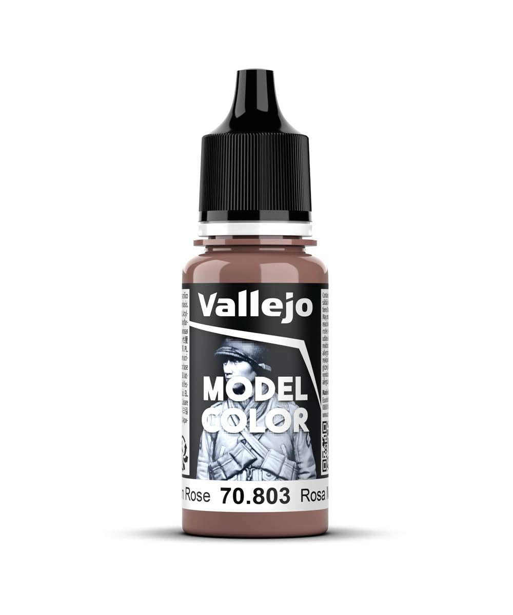 Vallejo Model Color Acrylic Paint, Brown Rose, 18 ml, Self-Leveling, BSL System for Modeling and Figures