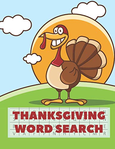 Thanksgiving Word Search: A Fun Interactive Book Gift For Kids and Adults