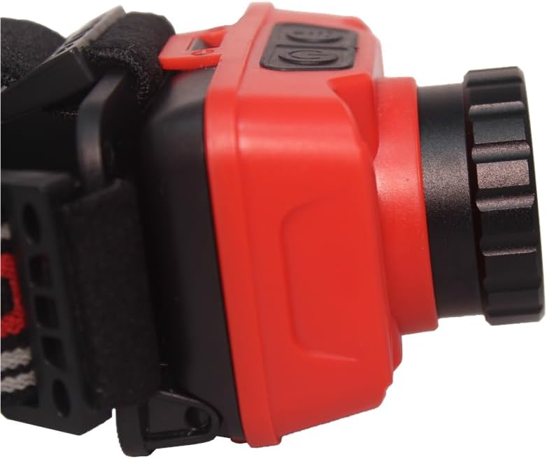 K Tool International 73365 LED Headlamp Work Light for Garages, Repair Shops, and DIY, Rechargeable, 260 Lumens, 180 Degree Rotation, IP65 Water Resistance, Magnetic Base, 2 Modes, 1800 MAH Battery