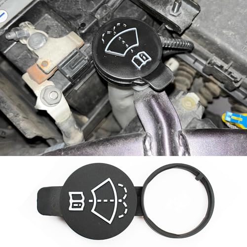 Couslcd Car Windshield Wiper Washer Fluid Reservoir Tank Bottle Cap Replacement Cap, Compatible with Camaro Silverado Cruze, OEM#12767700、13227300、12788573、19172571 Replacement (1 PCS)