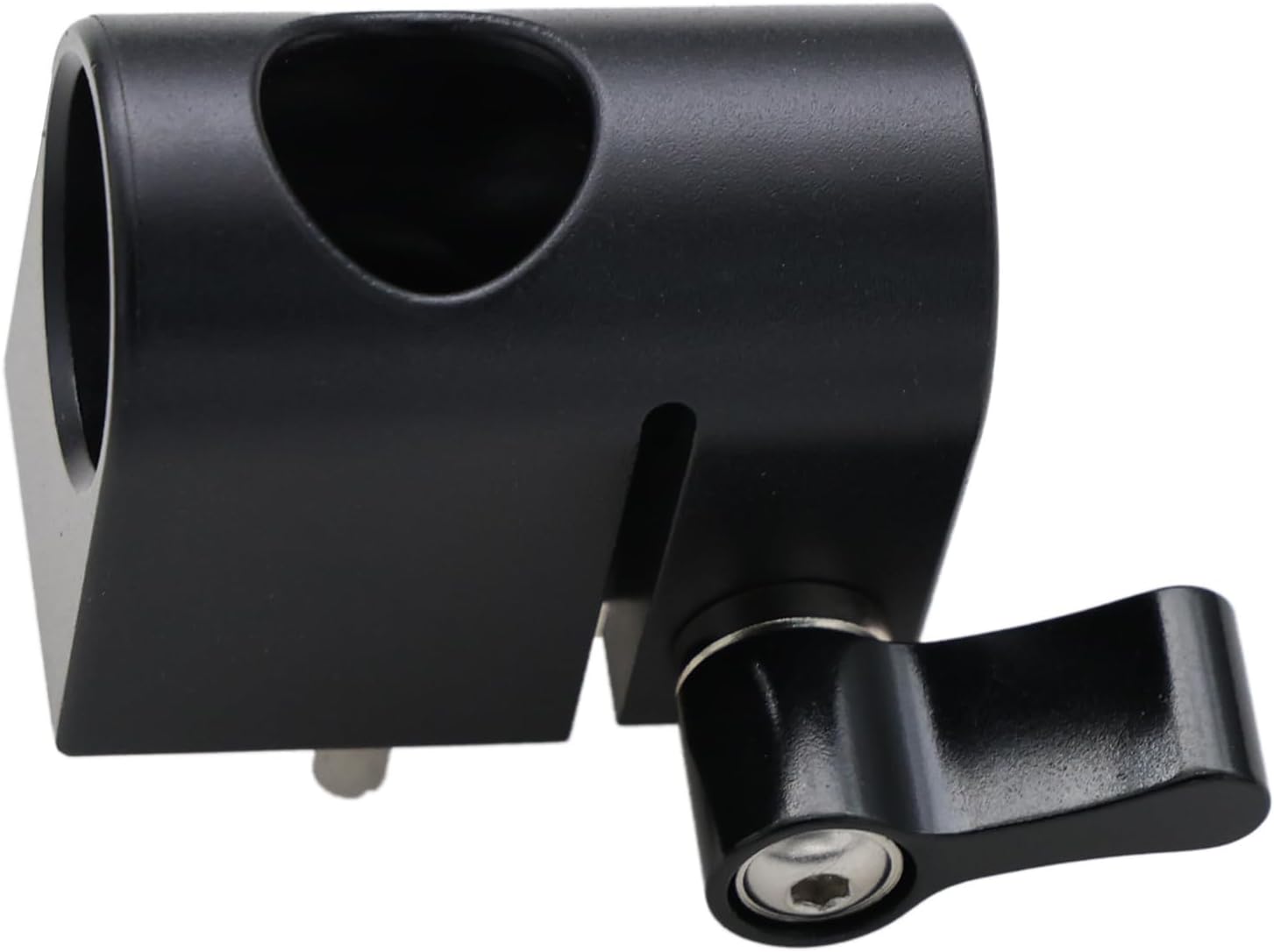 15mm Rod Clamp Mounting Bracket 3/8" Screw for Sony ARRI RED Camera Lens Motor Wireless Follow Focus (Black)