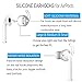 Alquar Earbuds Ear Hooks Covers [Sound Quality Enhancement] [Anti-Slip] Compatible with Apple AirPods 2 & 1 or EarPods [Added Silicone Storage Hook Pouch]-3 Pairs