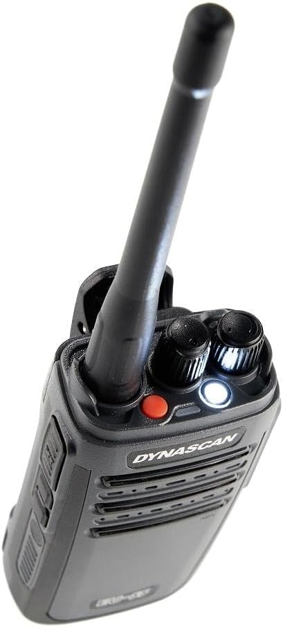 Atas view of DynaScan EU-55 radio showing antenna and control knobs