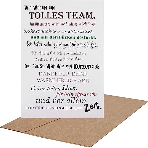 Huxters Dankeskarte Für Kollegen – Witzige Abschieds- Oder Ruhestandskarte Im A5-Format