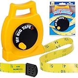 Measuring Tape Retractable Tape Measure, Wind Up Tape Measure, Easy Wind- Up - Easy to Read Body Measuring Tape